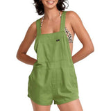 RVCA Womens Cleared Coverup Overall Shorts