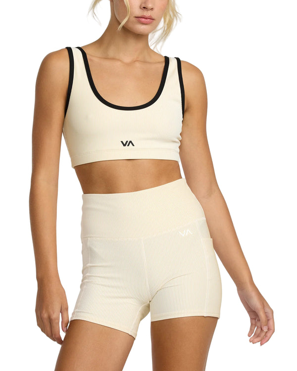 RVCA Womens Scoop Neck Long Line Sports Bra