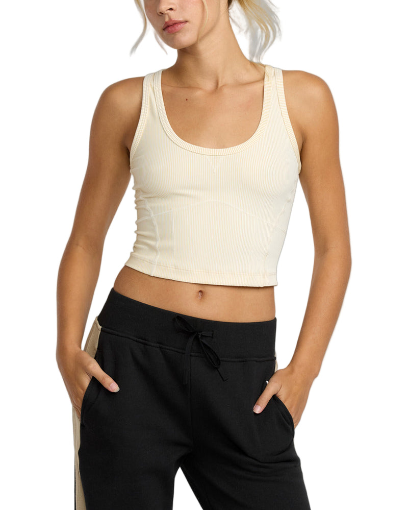 RVCA Womens Contrast Sports Vest Tank Top