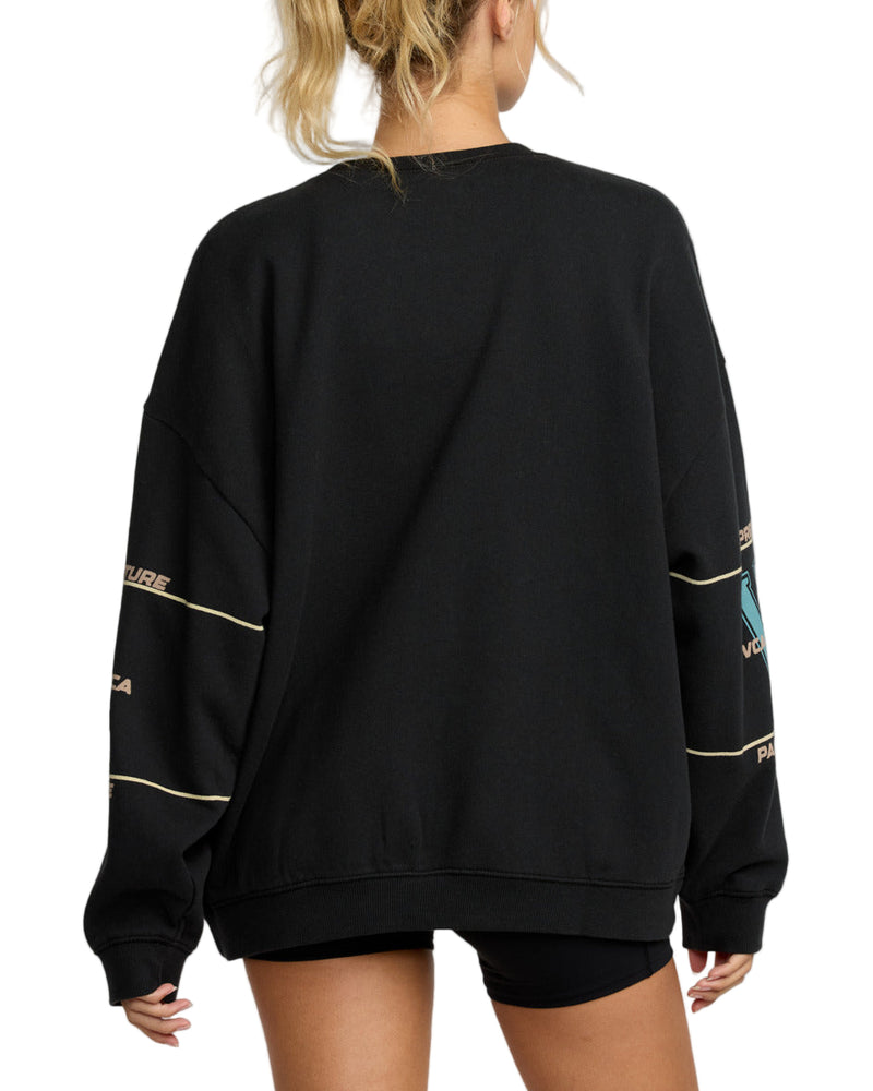 RVCA Womens Puck It Oversized Sweatshirt