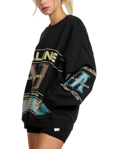 RVCA Womens Puck It Oversized Sweatshirt