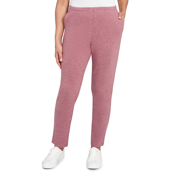 Ruby Rd. Womens Pull On Heather Cozy Knit Pants