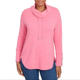 Ruby Rd. Womens Cowl Neck Cozy Knit Long sleeve Top