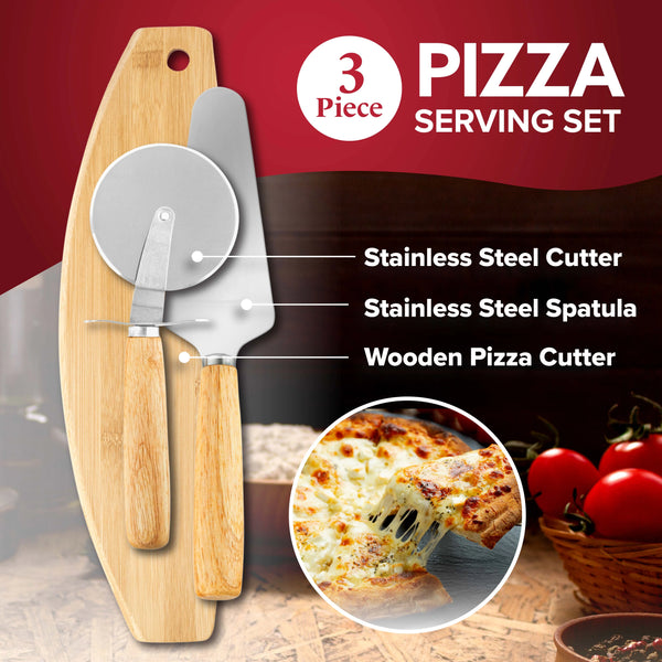 GraniteStone Piezano Pizza Over 3-Piece Serving Set