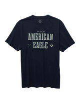 American Eagle Mens AE Standard Fit Logo Graphic Short Sleeve T-Shirt