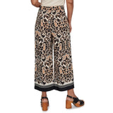 Ruby Road Womens Damask Textured Elastic Waist Pants