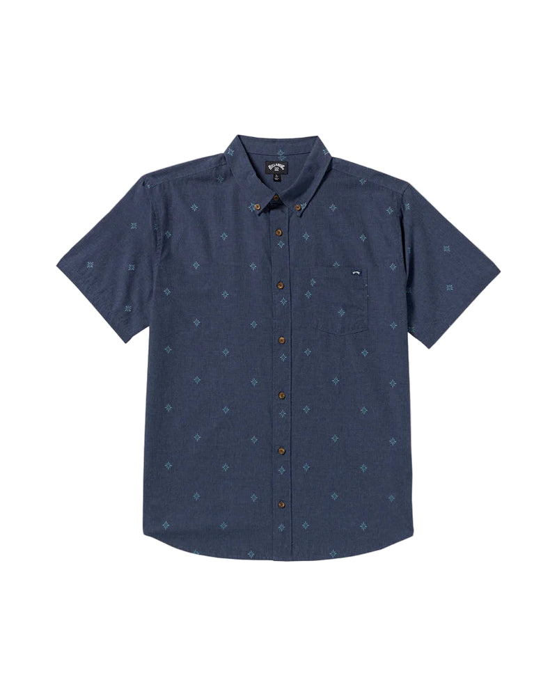 Billabong Mens All Day Jacquard Short Sleeve Shirt