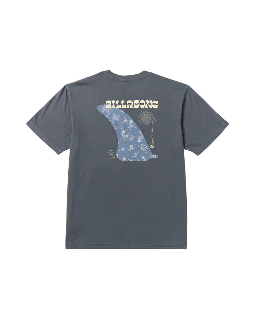 Billabong Mens Single Fin Premium Wave Wash Short Sleeve T-Shirt