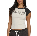 Billabong Womens Des Tropic Short Sleeve Raglan Top