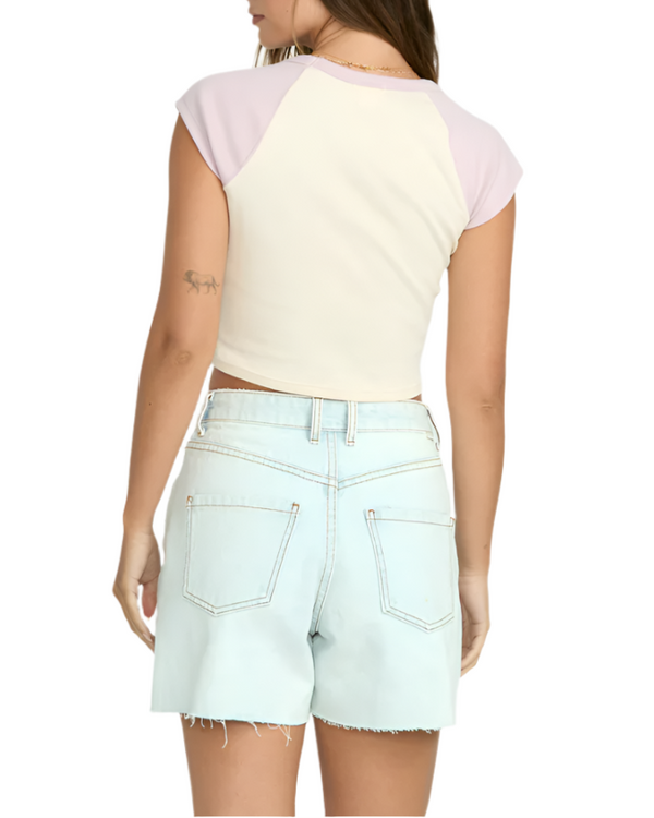 Billabong Womens Paradise Raglan Short Sleeve T-Shirt