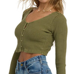 Billabong Womens Paxton Long Sleeve Top