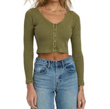 Billabong Womens Paxton Long Sleeve Top