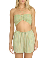 Billabong Womens Summer Sunshine Woven Crop Top