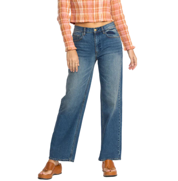 Billabong Womens Shifter Straight Leg Denim Pants