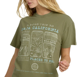 Billabong Womens Flying To The Moon Short Sleeve T-Shirt