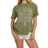 Billabong Womens Flying To The Moon Short Sleeve T-Shirt