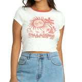 Billabong Womens Electric Feeling Short Sleeve T-Shirt