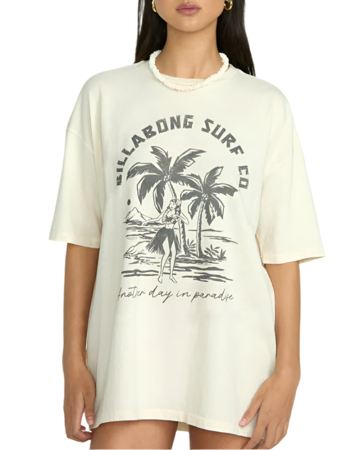 Billabong Womens This is Tropical Short Sleeve T-Shirt