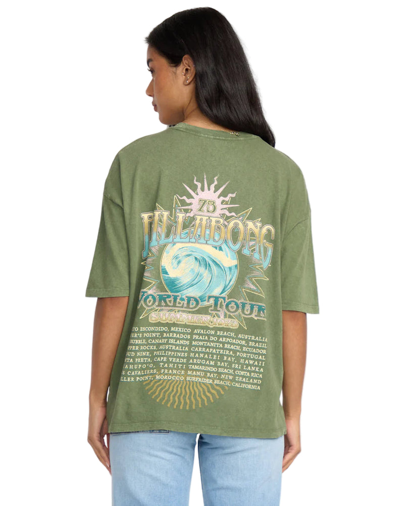 Billabong Womens Take A Tour Short Sleeve T-Shirt