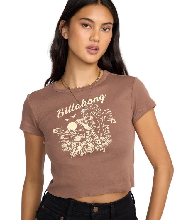 Billabong Women's Tropic Happenings Short Sleeve T-Shirt
