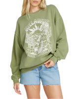 Billabong Womens Ride in the Fleece Crewneck Sweatshirt
