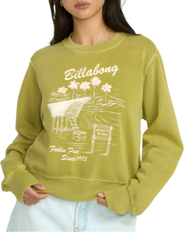 Billabong Womens From Paradise Crewneck Sweatshirt