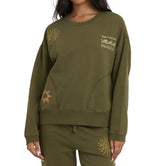 Billabong Womens Sightseer Wave Crewneck Sweatshirt