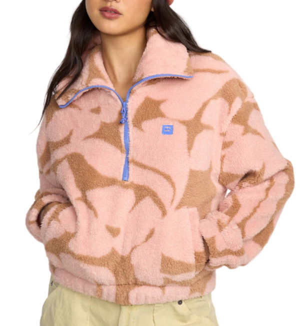 Billabong Womens Barra Half Zip Sweatshirt