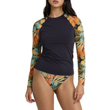 Billabong Womens Des Tropiques Long Sleeve Rash Guard