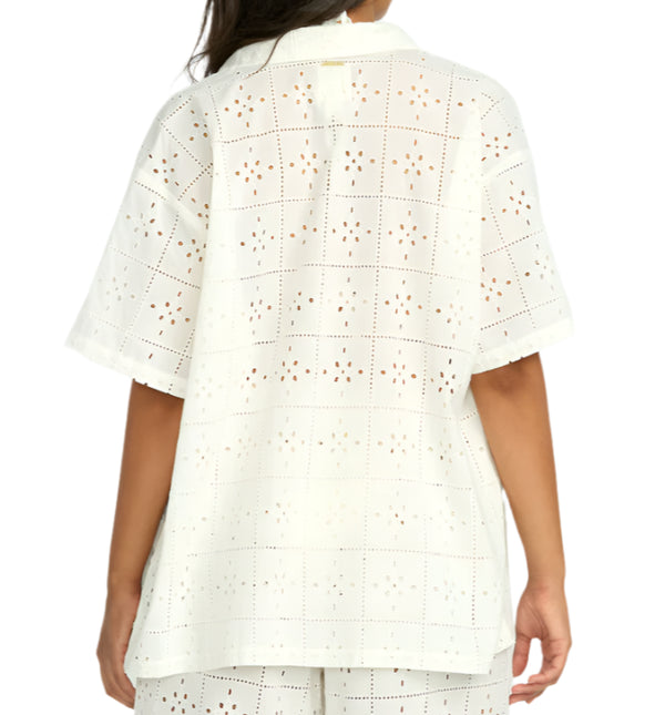 Billabong Womens Eyelet Crush Beach Coverup Top