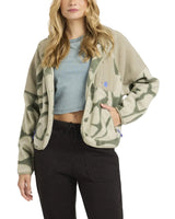 Billabong Womens Popoyo Snap Up Fleece Jacket