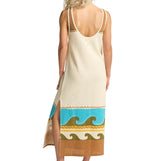 O'Neill Womens Solar Babe Midi Crochet Beach Dress