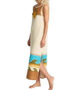 O'Neill Womens Solar Babe Midi Crochet Beach Dress