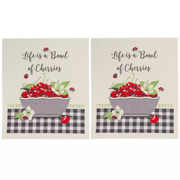 Kay Dee Designs Sweet Cherry Fun Dish Cloths