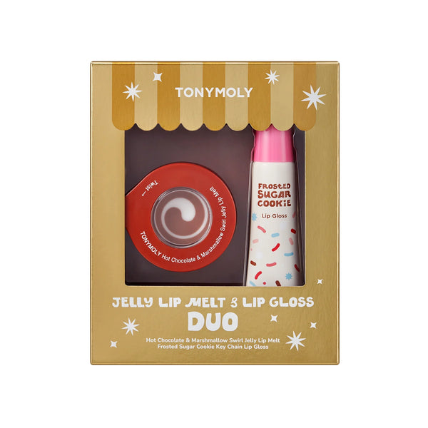 TONYMOLY Jelly Lip Melt + Lip Gloss Key Chain Duo
