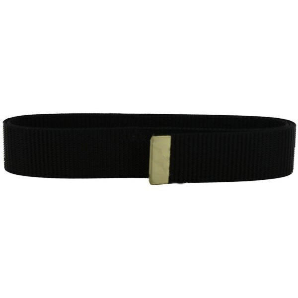 Belt: Black Nylon With Brass Tip - Male (2511701)