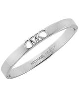 Michael Kors Platinum-Plated Empire Link Bangle Bracelet