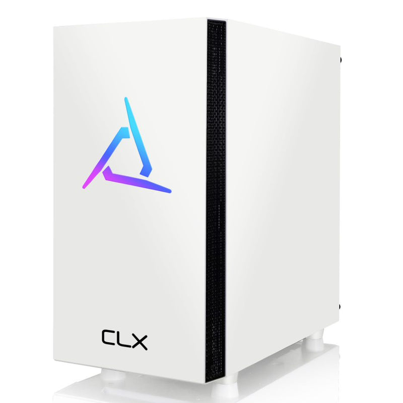 CLX SET Gaming Desktop - Intel Core i5 11400F 2.6GHz 6-Core Processor, 16GB DDR4 Memory, Radeon RX 6400 4GB GDDR6 Graphics, 1TB M.2 NVMe SSD, WiFi, White CLX Edition Sphynx MicroATX Tower RGB Fans, Windows 11 Home 64-bit