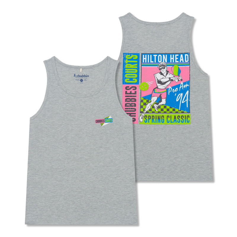 Chubbies Mens The Courts Classic Tank Top