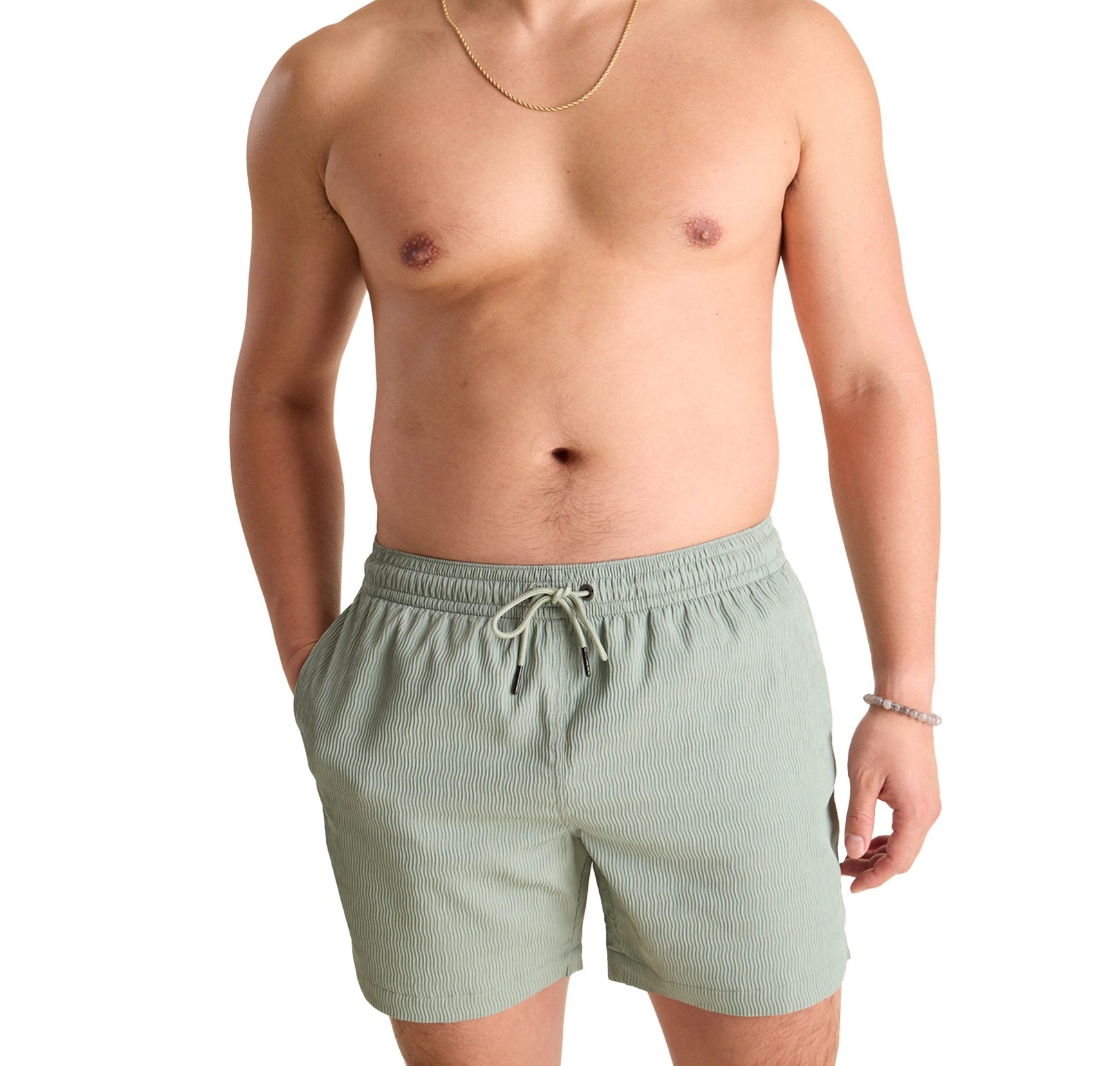 Chubbies Mens The In Field 5.5" Textured Swim Trunks