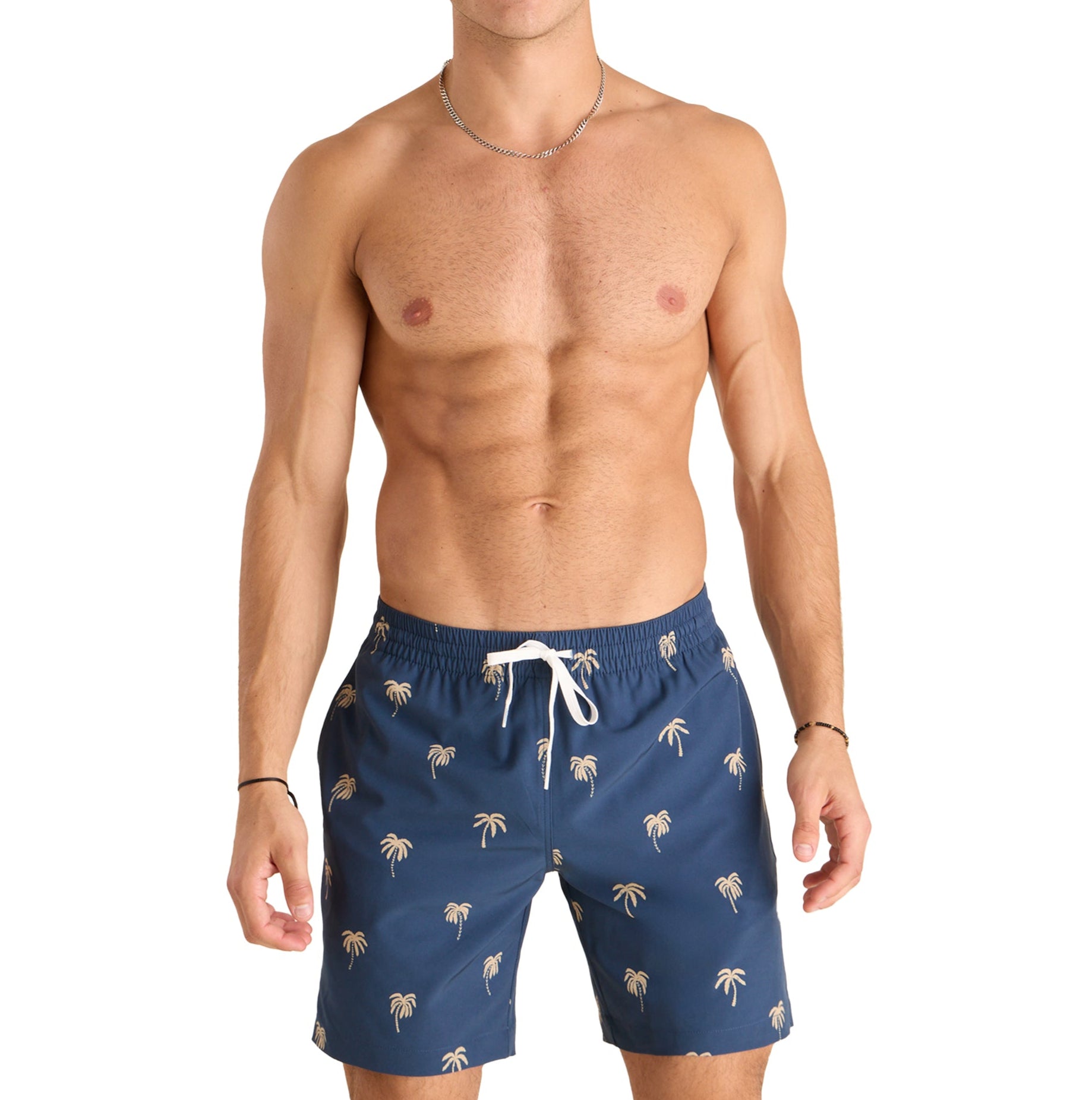 Chubbies Mens The Midnight Palms 7" Classic Swim Trunks