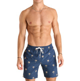 Chubbies Mens The Midnight Palms 7" Classic Swim Trunks