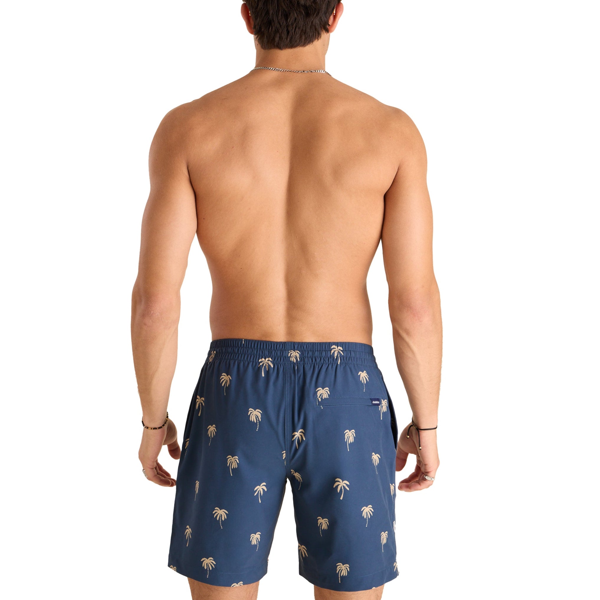 Chubbies Mens The Midnight Palms 7" Classic Swim Trunks
