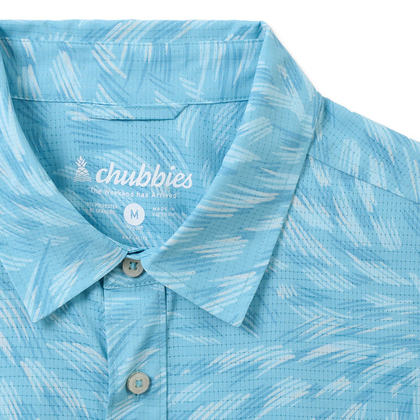 Chubbies Mens The Whirlpool Breezetech Short Sleeve Shirt