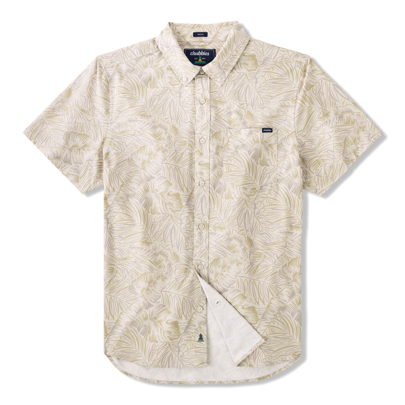 Chubbies Mens The Sticks And Stones Performance Short Sleeve Shirt