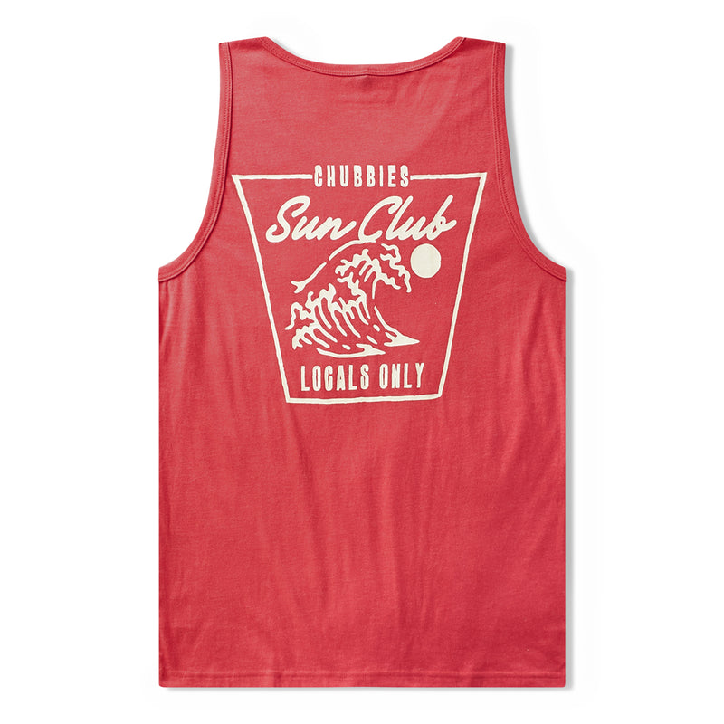 Chubbies Mens The Sun Club Tank Top