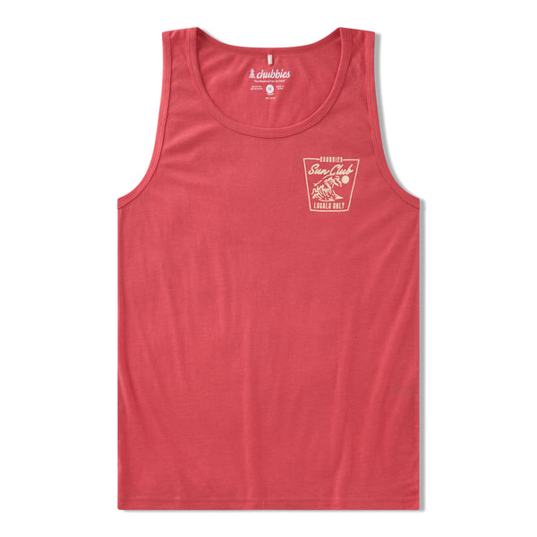 Chubbies Mens The Sun Club Tank Top