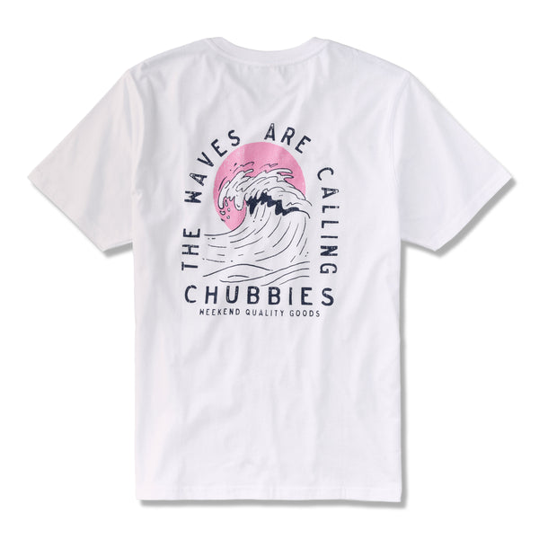 Chubbies Mens The Waves Are Calling Short Sleeve T-Shirt