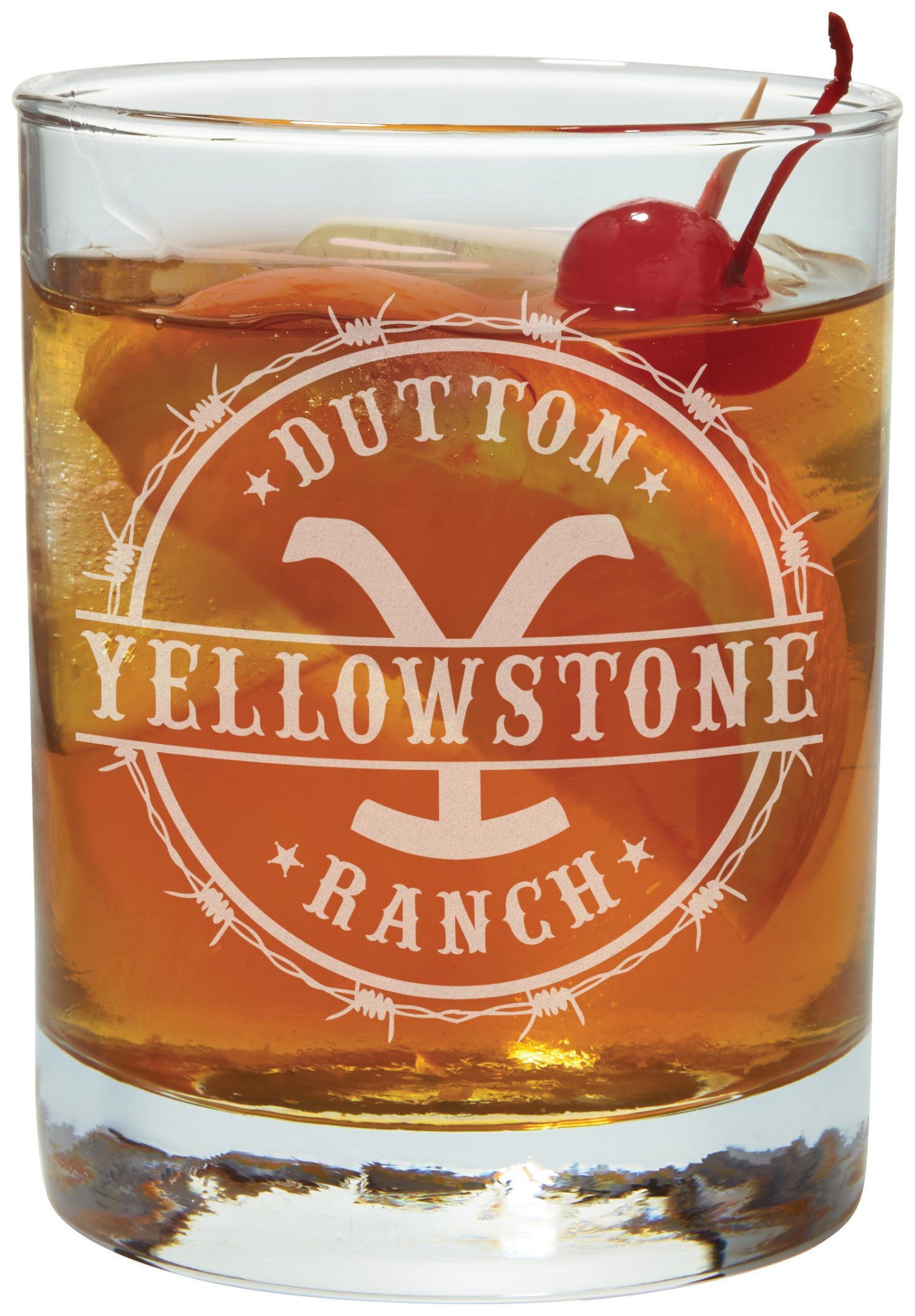 Carson Home Accents Yellowstone Dutton Ranch Rocks Glass - 12 oz.