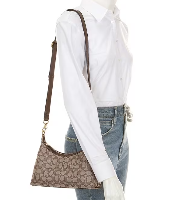 Coach Signature Textile Jacquard Juliet 25 Shoulder Handbag